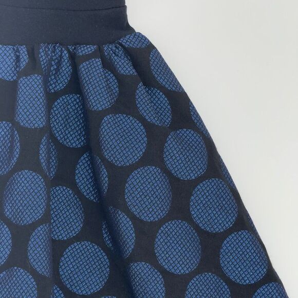 Dreampop by Cynthia Rowley Girl’s Metallic Polka Dot Dress M/8 Black Blue - Picture 2 of 9